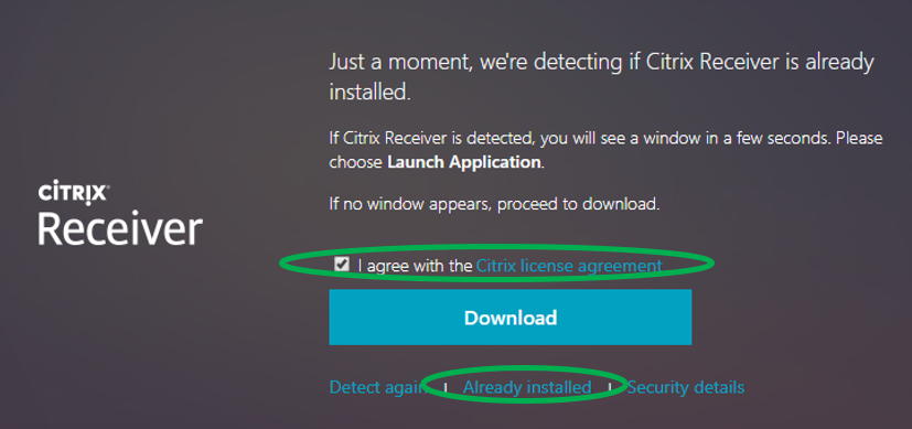 login problems with citrix receiver for mac